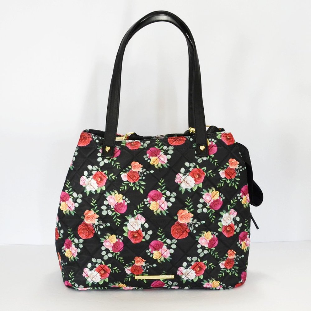 Nwt Betsey Johnson Quilted Tote Bag & Wristlet Set - Picture 4 of 10